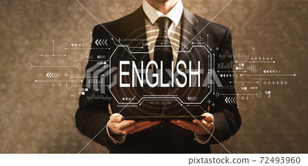 English concept with businessman 72493960