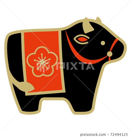 2021新年賀卡，年年例證牛 72494125