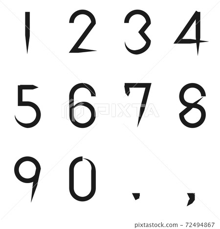 手繪數字 72494867