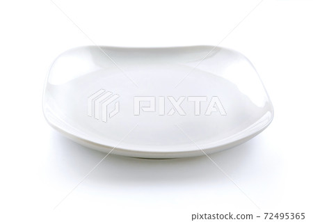 Elegant white ceramic plate Elegant white ceramic plate 72495365