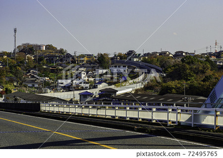 岡山縣圓點大橋線和玉島大島大島倉敷市 72495765