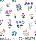 Seamless vector pattern in repeat. 72495876