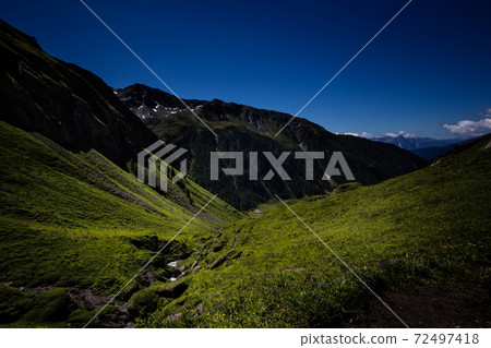 Hiking in Austria with amazing view. Beautiful mountings. Hiking in Austria with amazing view. Beautiful mountings. 72497418