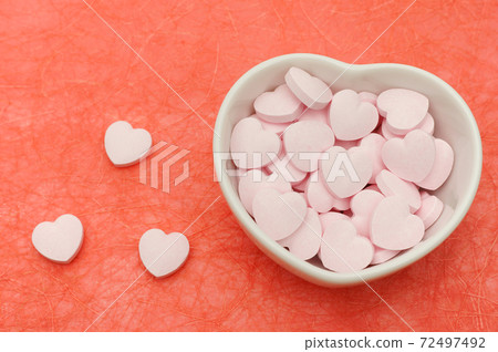 Ramune confectionery heart Ramune confectionery heart 72497492
