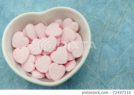 Ramune confectionery heart Ramune confectionery heart 72497518
