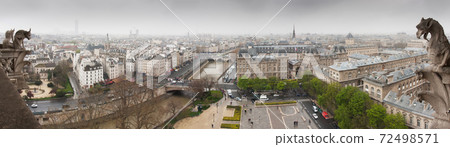 View to Seine from Notre-Dame de Paris View to Seine from Notre-Dame de Paris 72498571