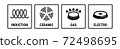 Induction icon, electric hob and gas cooking stove or ceramic oven grate cooker, vector symbol. Induction, electro, gas and ceramic icons, cookware pans surface suitable use logo signs 72498695