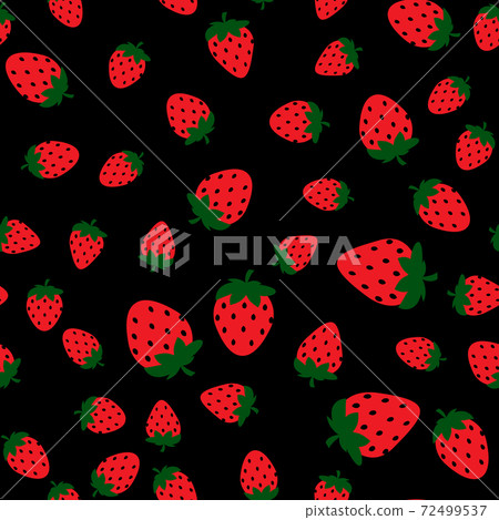Seamless Strawberry pattern for Wedding, anniversary, birthday and party. Design for banner, poster, card, invitation and scrapbook. Vector Illustration EPS10 72499537