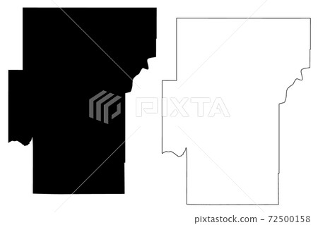 Hughes County Oklahoma Map Hughes County, Oklahoma State (U.s. County,... - Stock Illustration  [72500158] - Pixta