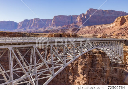 Sunny view of the Navajo Bridge 72500764