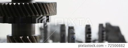 Car gearbox parts isolated on white background Car gearbox parts isolated on white background 72500882