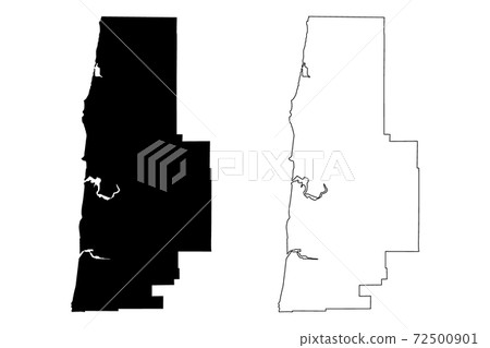 Lincoln County Oregon Map Lincoln County, Oregon State (U.s. County,... - Stock Illustration  [72500901] - Pixta