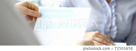 Office workers are studying documents at work Office workers are studying documents at work 72501658