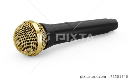 3d rendering microphone isolated on white background 3d rendering microphone isolated on white background 72501846