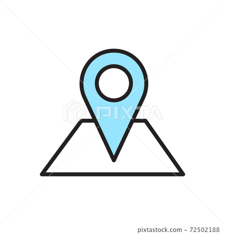 Isolated location icon - Stock Illustration [72502188] - PIXTA