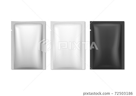 Vector 3d Realistic Foil, White, Black Long Slim Blank Packaging Set Isolated. Coffee, Tea, Salt, Sugar, Spices, Sachet, Wet Wipe Wrapper. Design Template, Packing, Mockup. Top View Vector 3d Realistic Foil, White, Black Long Slim Blank Packaging Set Isolated. Coffee, Tea, Salt, Sugar, Spices, Sachet, Wet Wipe Wrapper. Design Template, Packing, Mockup. Top View 72503186
