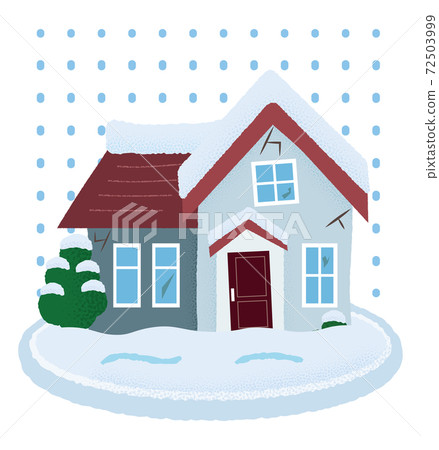 Vector illustration of a house damaged by heavy snow Vector illustration of a house damaged by heavy snow 72503999