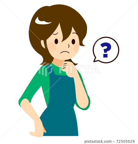 Vector illustration of a housewife posing Vector illustration of a housewife posing 72505029