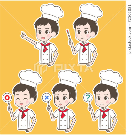 Chef pointer set - Stock Illustration [72505881] - PIXTA