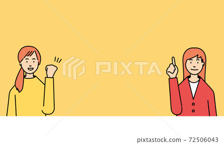兩位積極女性的公告框架 72506043