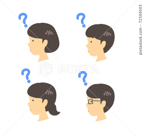 臉部結束圖:矢量 臉部結束圖:矢量 72509503