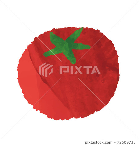 水彩風格番茄插圖素材 水彩風格番茄插圖素材 72509733