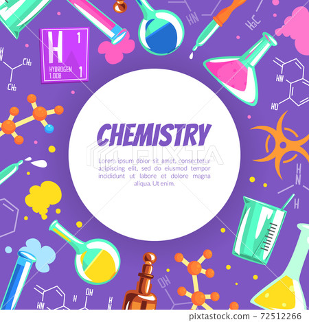 Chemistry Banner Template with Chemical Tools Seamless Pattern and Space for Text Cartoon Vector Illustration Chemistry Banner Template with Chemical Tools Seamless Pattern and Space for Text Cartoon Vector Illustration 72512266