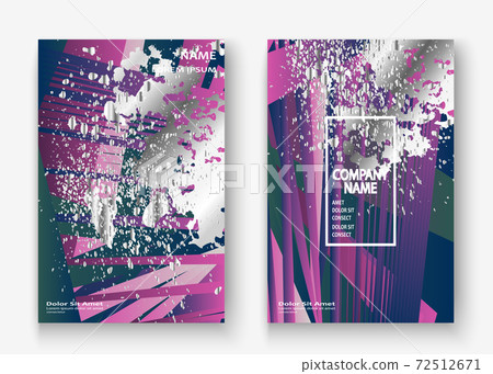Creative Christmas cover frame design paint silver splatter, grey glitter vector illustration. Neon blue pink abstract template invitation. Colorful striped pattern geometric shape greeting background Creative Christmas cover frame design paint silver splatter, grey glitter vector illustration. Neon blue pink abstract template invitation. Colorful striped pattern geometric shape greeting background 72512671