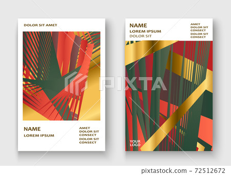 Creative Christmas cover golden frame design vector illustration. Green red abstract template invitation. Colorful striped pattern geometric shape greeting card brochure banner flyer background Creative Christmas cover golden frame design vector illustration. Green red abstract template invitation. Colorful striped pattern geometric shape greeting card brochure banner flyer background 72512672