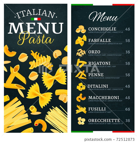 Pasta, Italian cuisine food menu, restaurant dish Pasta, Italian cuisine food menu, restaurant dish 72512873