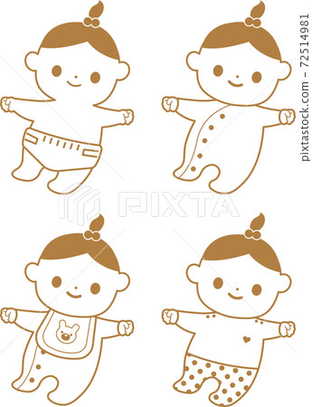 嬰兒插畫集 72514981