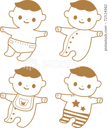 嬰兒插畫集 72514982