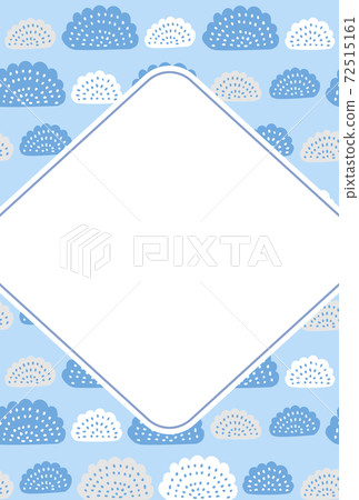 Scandinavian style abstract pattern frame / postcard template 72515161