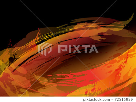 Fire ring background written with a brush Fire ring background written with a brush 72515959