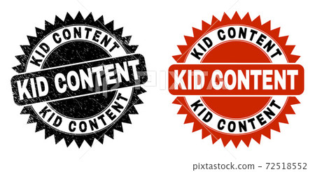 KID CONTENT Black Rosette Watermark with Rubber Style KID CONTENT Black Rosette Watermark with Rubber Style 72518552