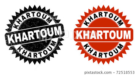 KHARTOUM Black Rosette Seal with Corroded Style 72518553