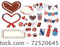 Valentine material set 72520645