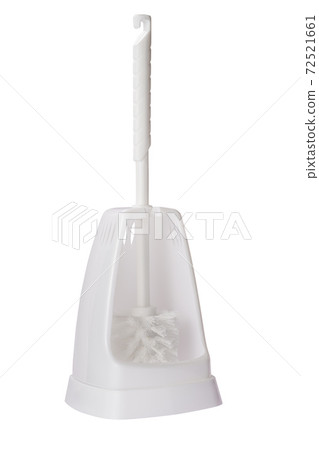 White toilet brush isolated White toilet brush isolated 72521661