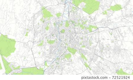 City map Rome, color detailed urban road plan, vector illustration City map Rome, color detailed urban road plan, vector illustration 72521924