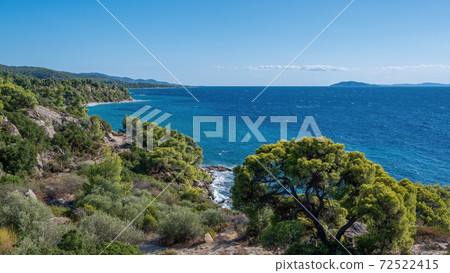 Aegean sea coast of Greece 72522415