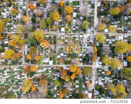 View of a cemetery in Bucharest, Romania View of a cemetery in Bucharest, Romania 72522636