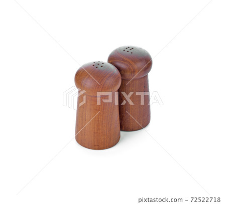 Pepper and salt bottles on white background. Pepper and salt bottles on white background. 72522718