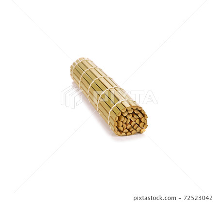 bamboo mat for making japanese sushi isolated on white background bamboo mat for making japanese sushi isolated on white background 72523042