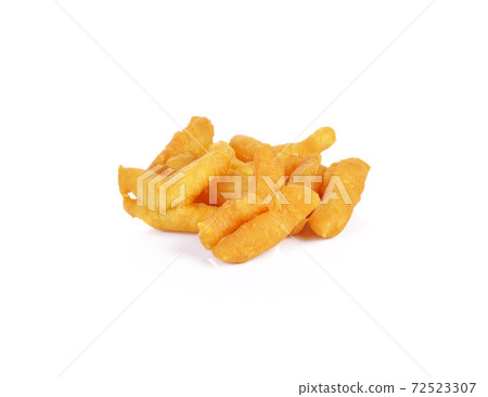 deep fried Chinese dough stick on white background 72523307