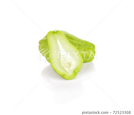 Chayote on white background 72523308