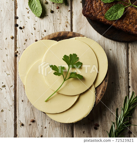 vegan cheese and cooked tofu fillets vegan cheese and cooked tofu fillets 72523921
