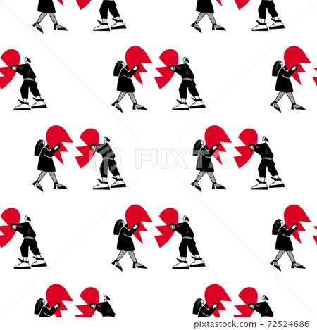 Lovers pattern.Seamless pattern for Valentines Day Lovers pattern.Seamless pattern for Valentines Day 72524686