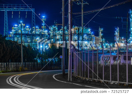 京濱工業區工廠夜景 72525727