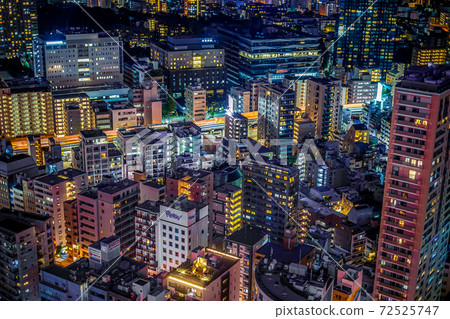 Tokyo night view seen from Tokyo Tower Tokyo night view seen from Tokyo Tower 72525747