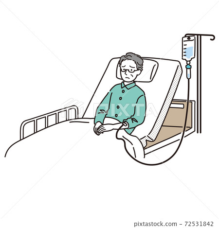 Senior man in hospital Senior man in hospital 72531842